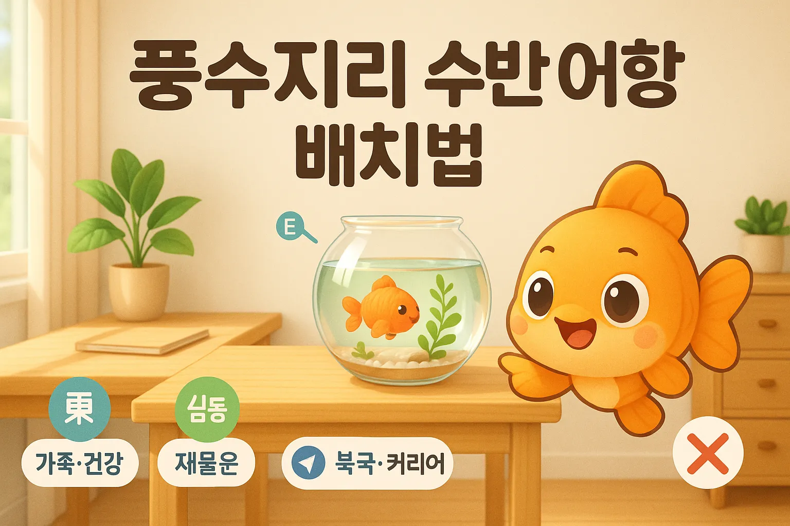 풍수지리 수반 어항 배치법 2025년 재물운 터지는 비법!