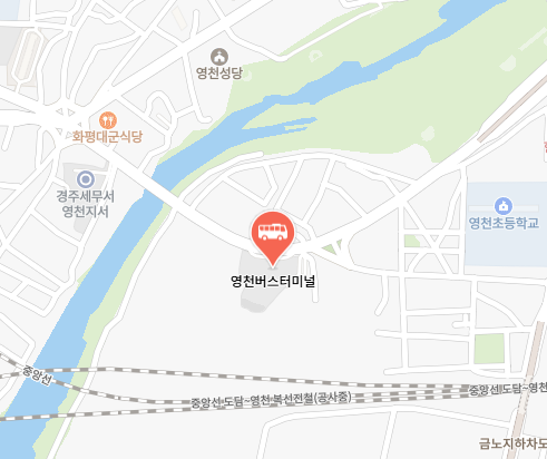 영천버스터미널 위치-지도