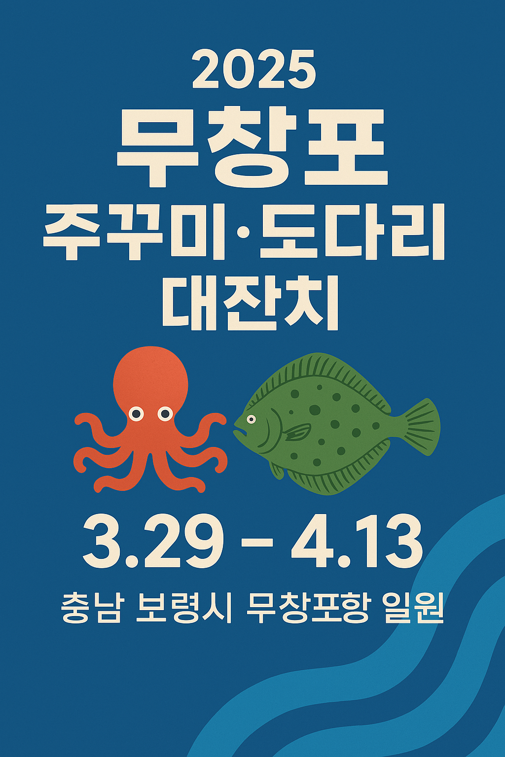 2025 무창포 주꾸미 도다리 대잔치