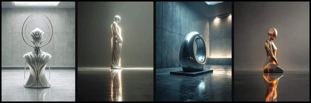 소재와 랜더링 이미지 예시 Midjourney