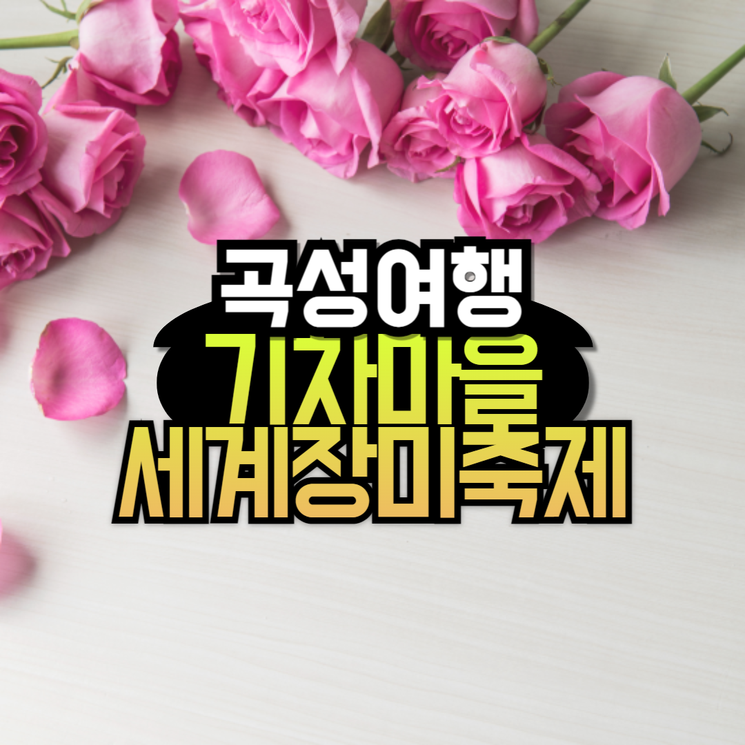 곡성 섬진강 기차마을 세계장미축제