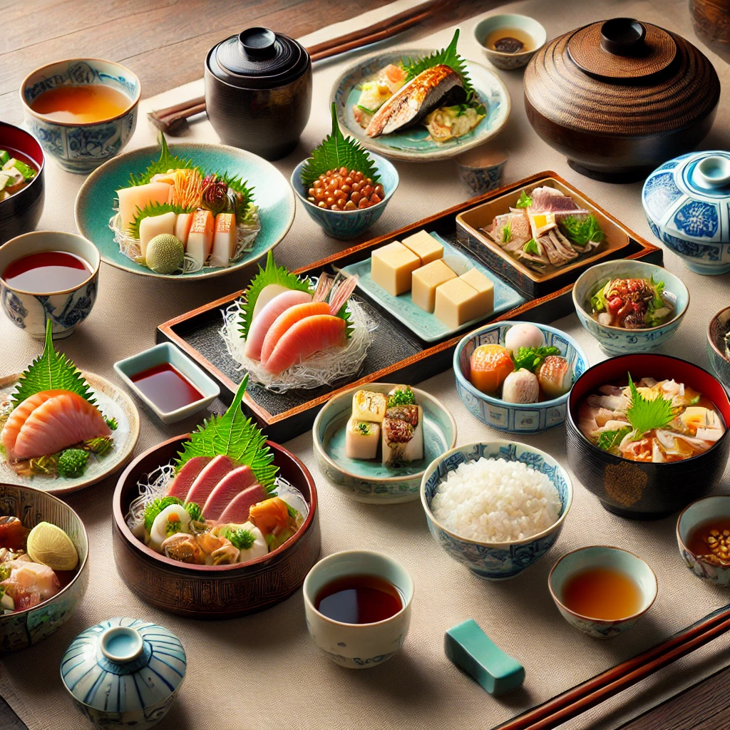 가이세키 요리의 대표적인 코스 구성