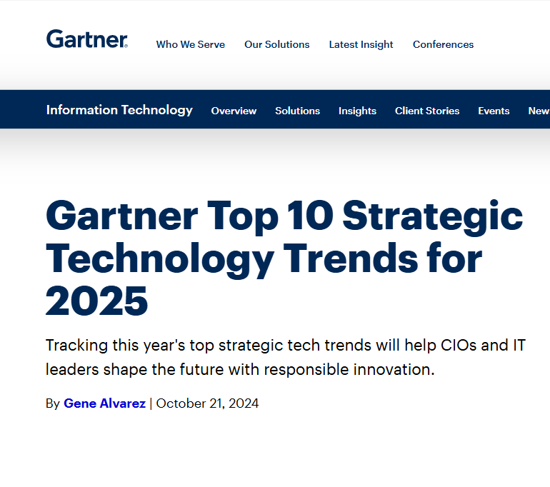 미래를 움직일 10가지 기술 트렌드, 2025 가트터 리포트 요약