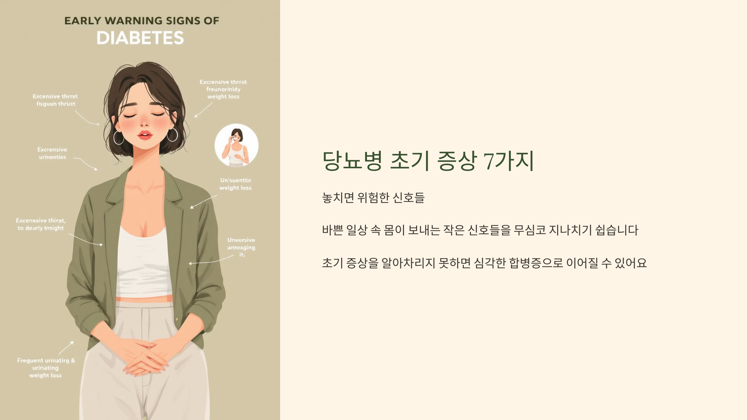 당뇨병 초기 증상 7가지 이미지