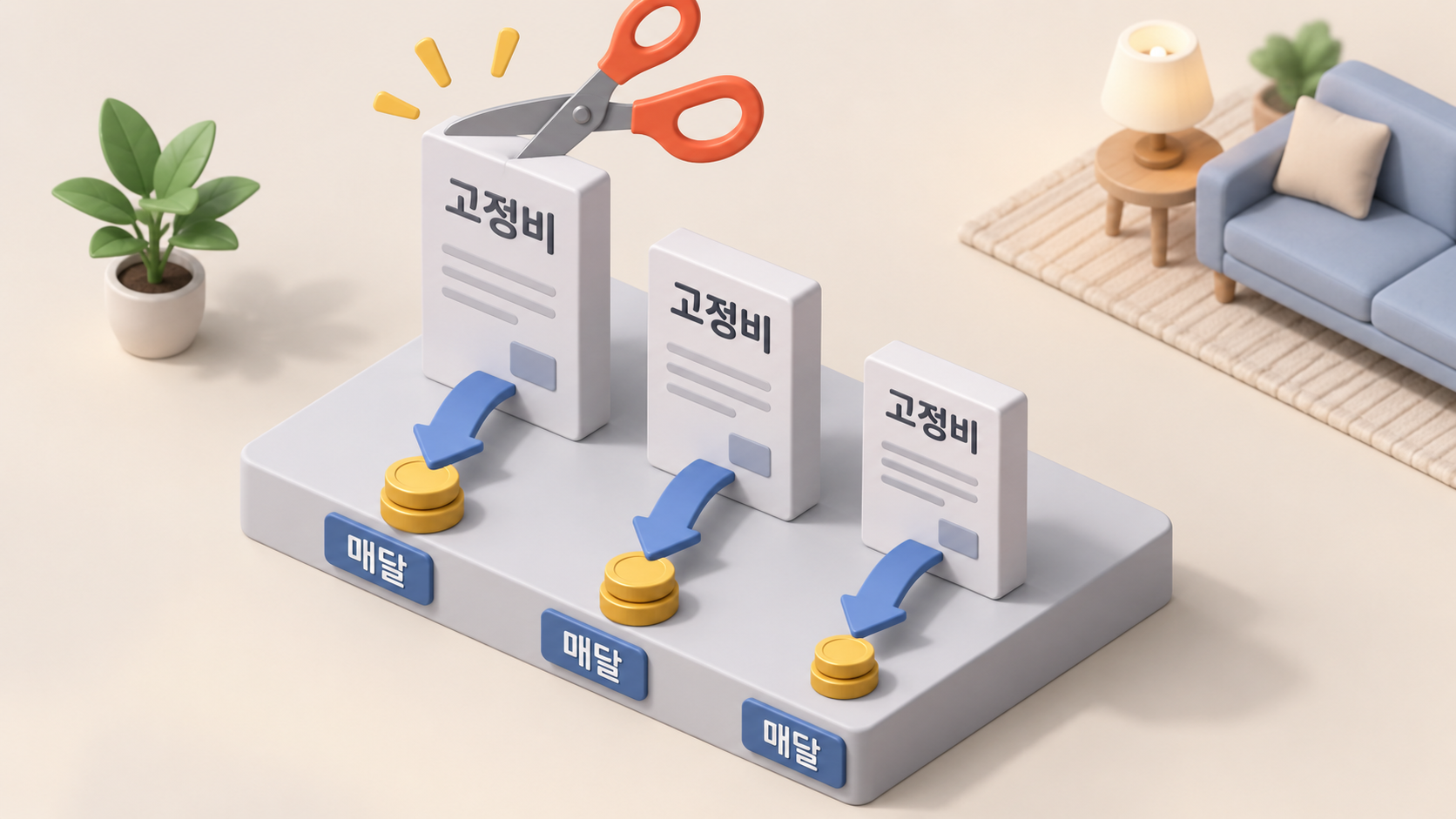 매달 빠져나가는 것부터