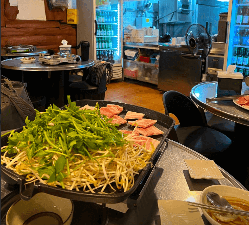 생활의 달인 미나리 냉삼겹살 & 주먹김밥 용산 은둔식달 맛집