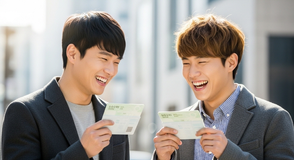 친구와 신청 장면