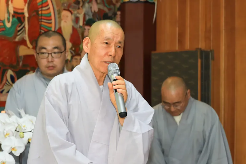 상좌 원학스님의 인사