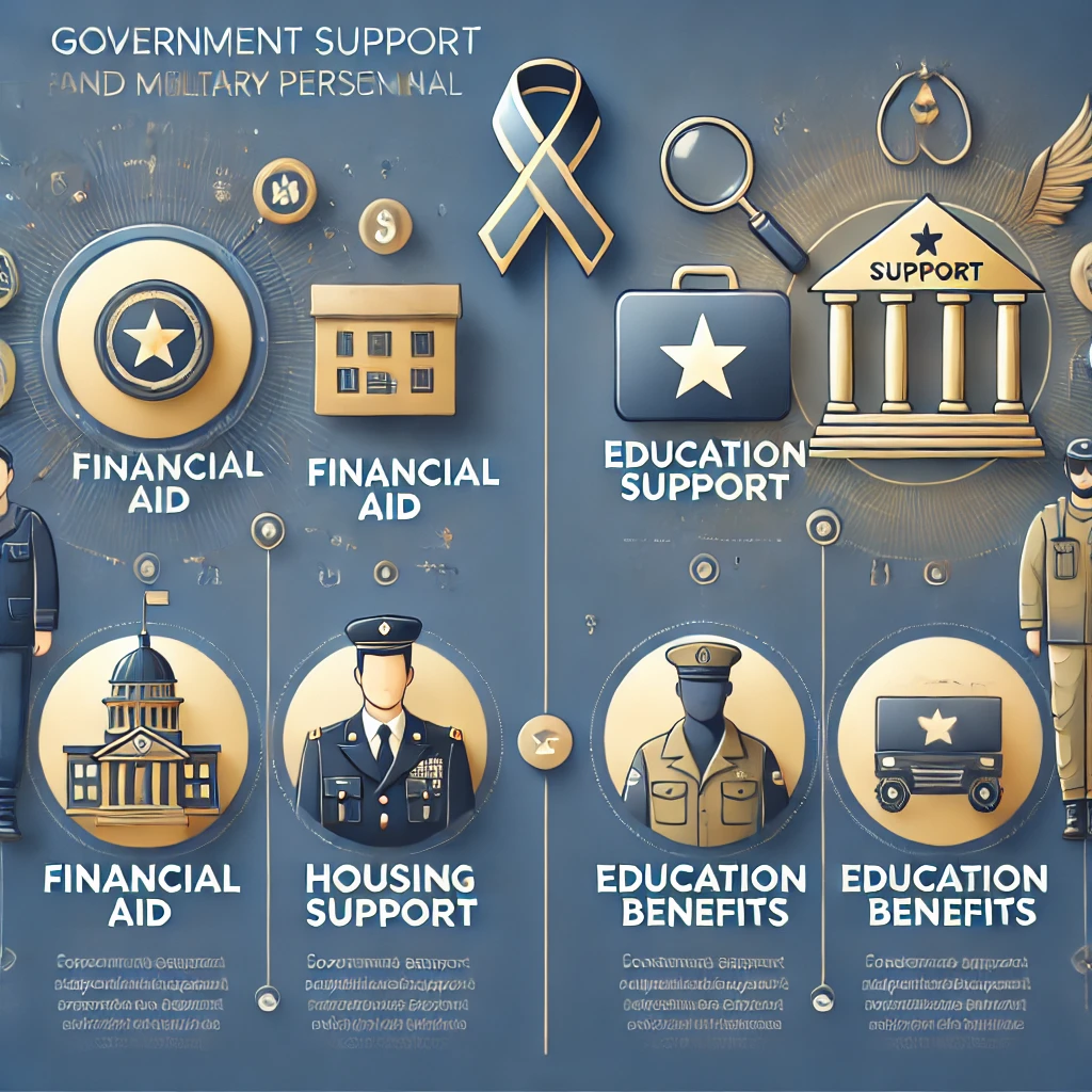 공무원 및 군인을 위한 지원금 관련 이미지