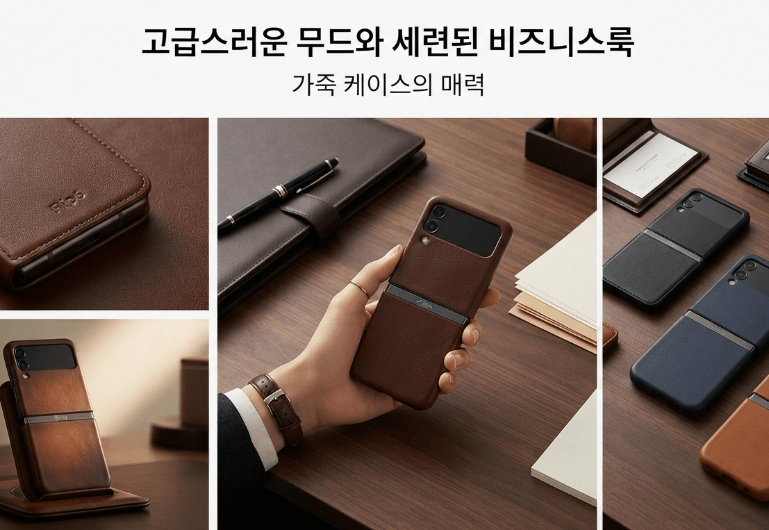 고급스러운 무드와 세련된 비즈니스룩 가죽 케이스의 매력