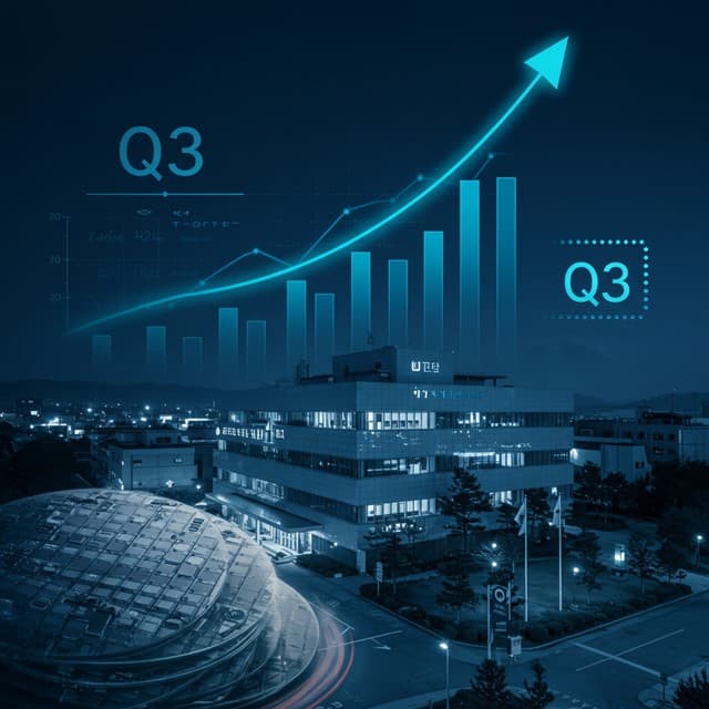 삼성전자 3분기 실적과 메모리 사이클을 상징하는 도시 야경