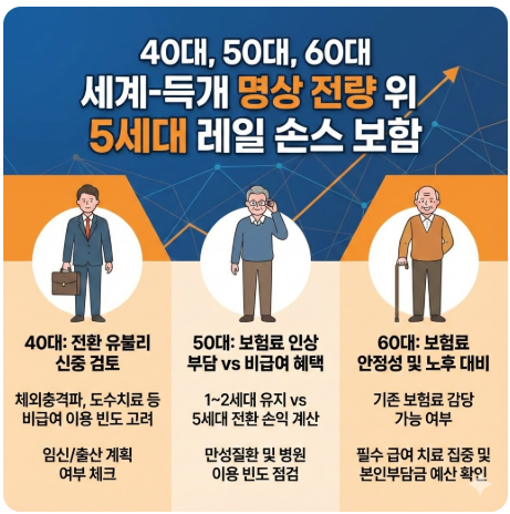 40/50/60 연령별 실손보헙 가입 전략