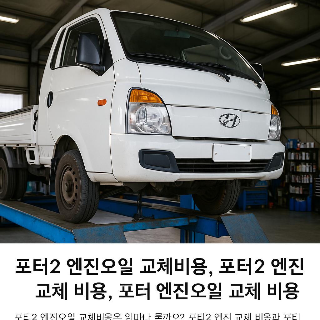 포터2 엔진오일 교체비용