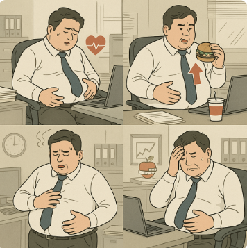 직장인 대사증후군 관련 사진