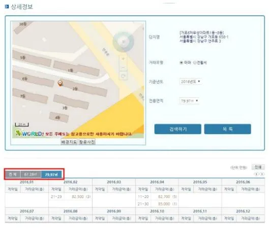 국토부실거래가조회