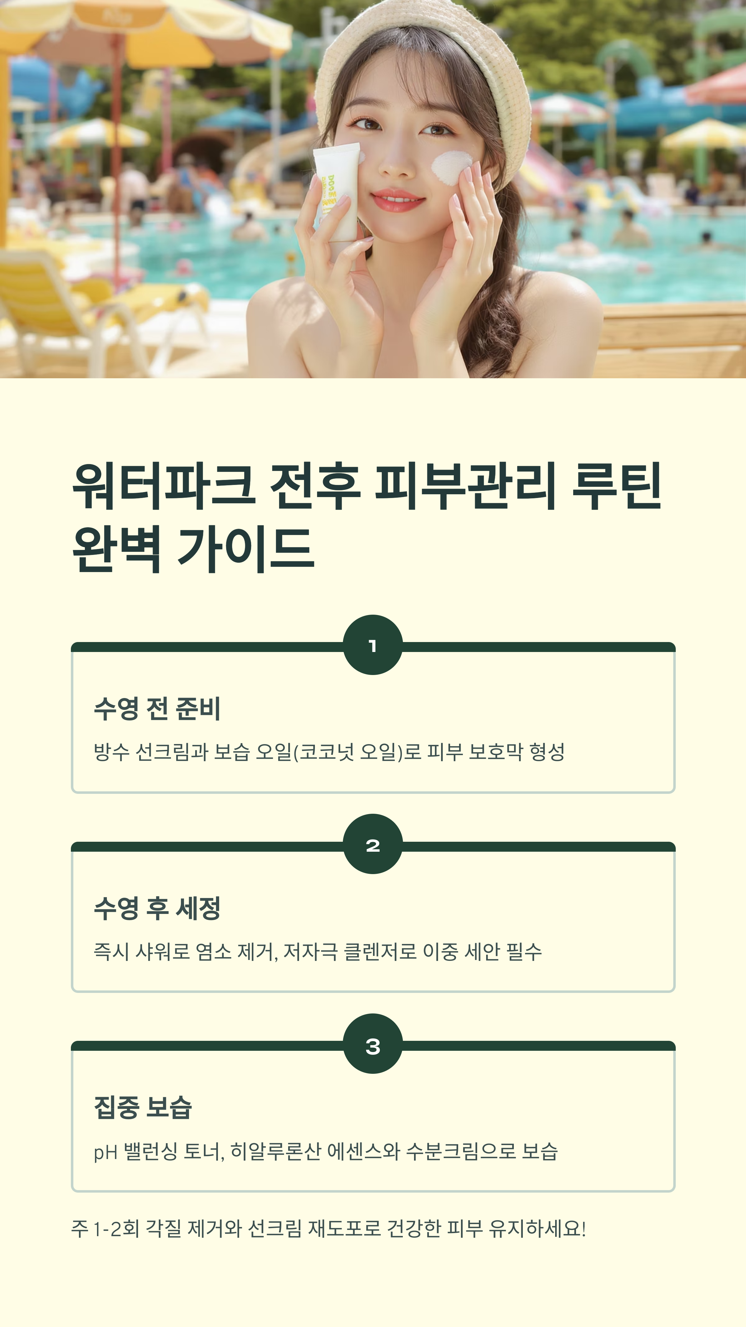 워터파크 전후 피부관리 루틴 완벽 가이드