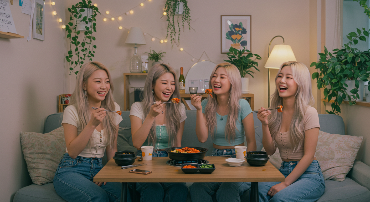 식사하는 여성들