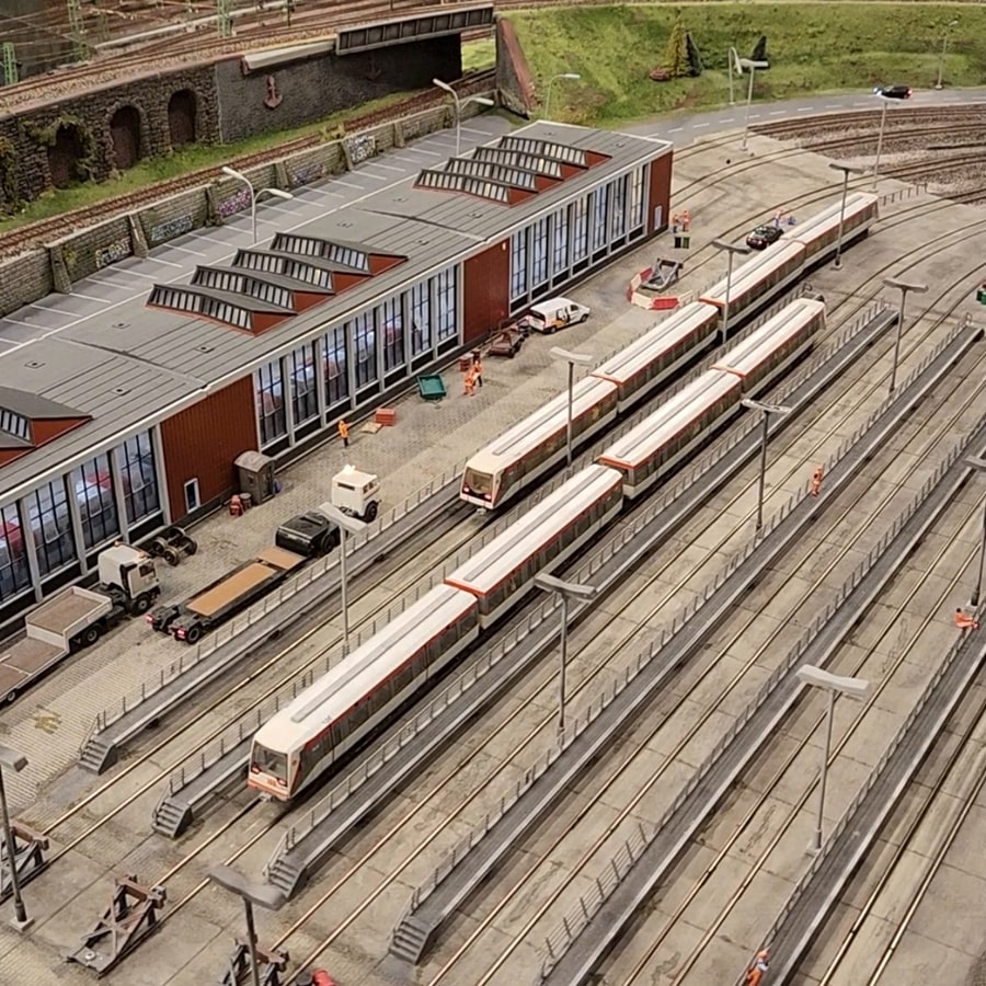 미니어처 철도 역사 모형