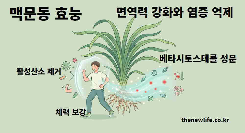 맥문동 효능 면역력 강화 염증 억제