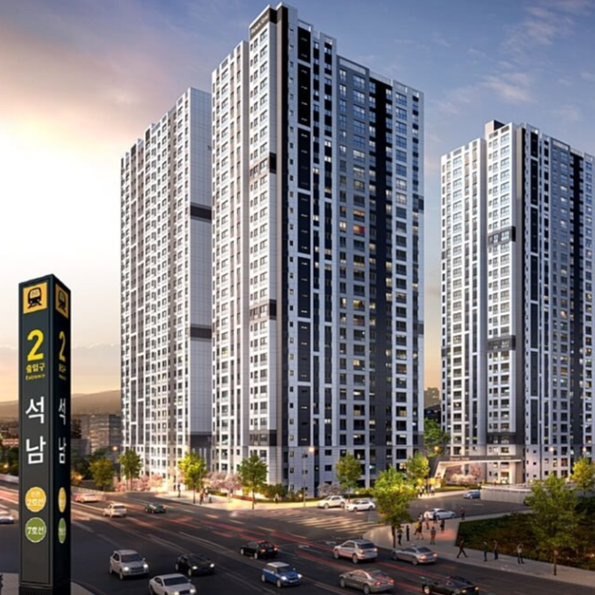 인천 석남역 브라운스톤 더프라임 오피스탤