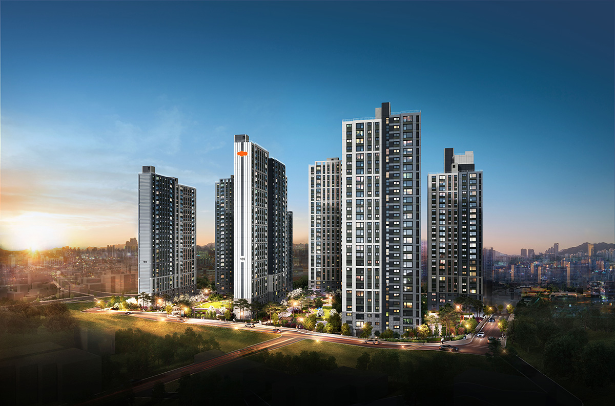 e편한세상 파크메종 투시도