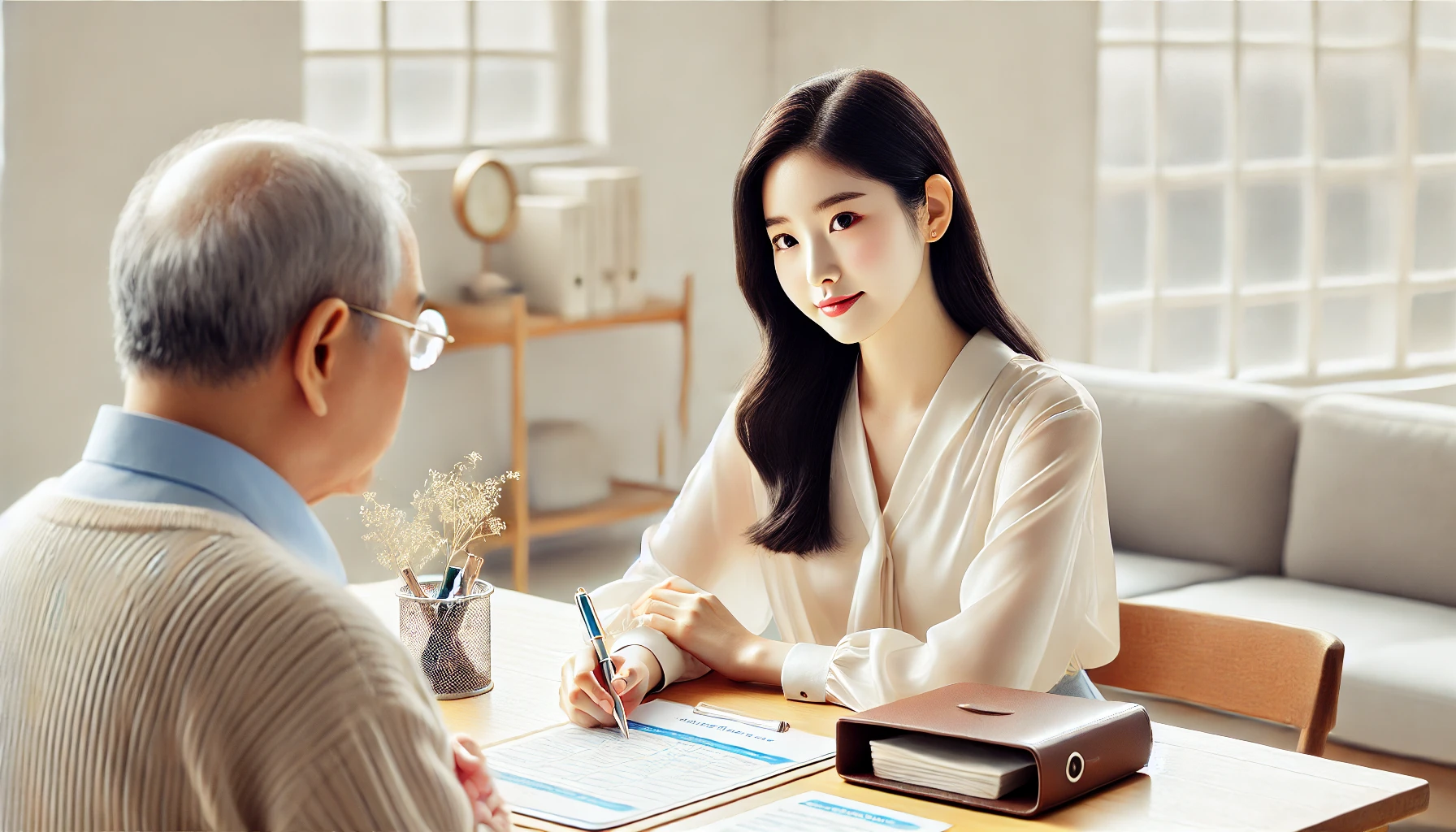 기초연금 신청 자격 확인하는 이미지