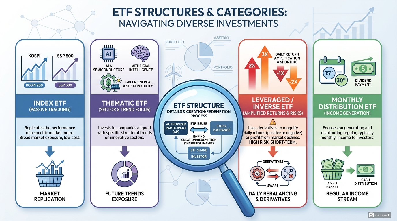 ETF 종류와 구조 이해하기