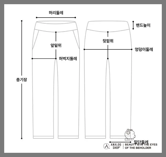 남자 바지 사이즈표 쉽게 정리한 가이드로 치수측정_7