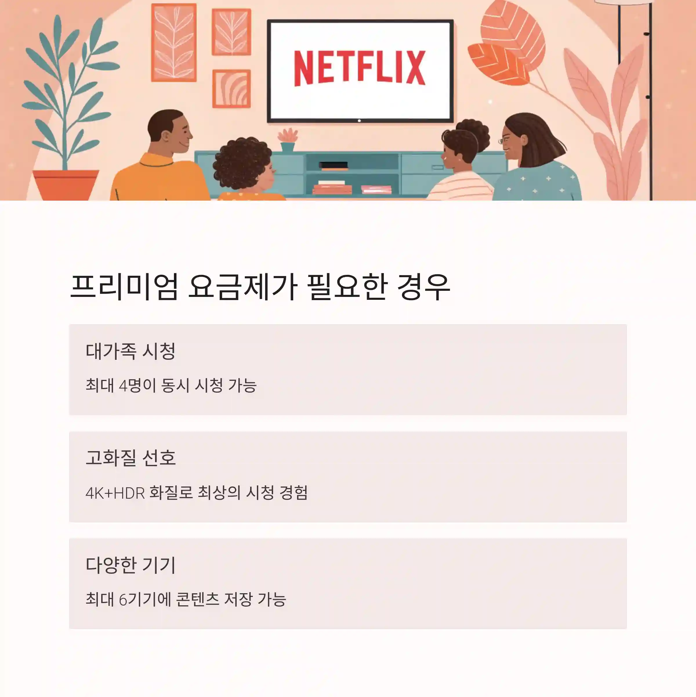 넷플릭스 요금제 비교 – 광고형, 스탠다드, 프리미엄 차이 한눈에 보기
