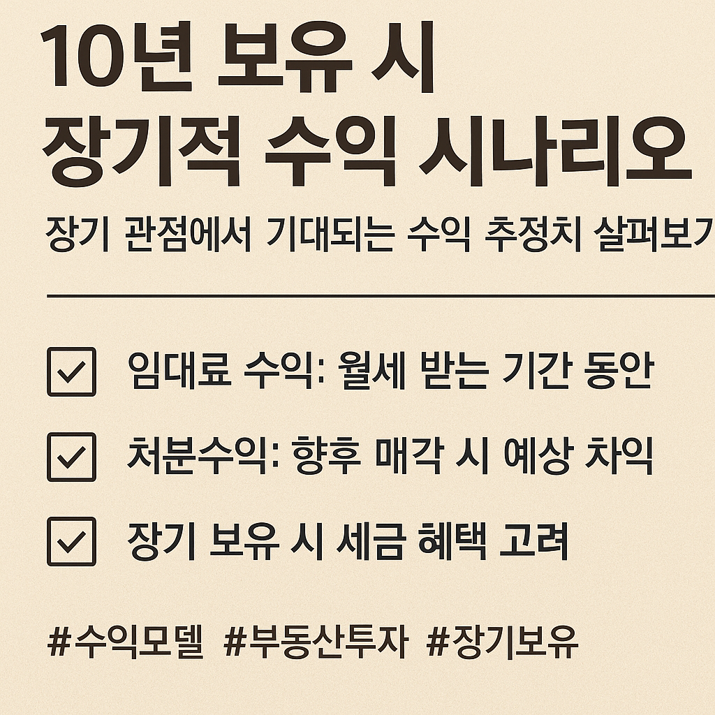 10년 보유 시 장기적 수익 시나리오
