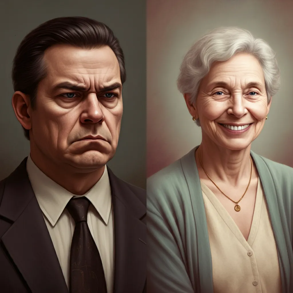 노인남자-노인여자