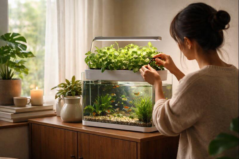 소형 아쿠아포닉스 재배가 스트레스 완화에 도움 되는 이유