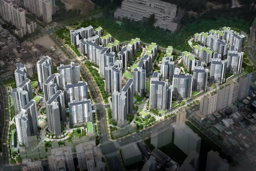 래미안 라그란데 단지 조감도