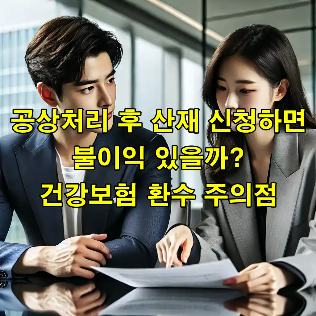 공상처리 후 산재 신청하면 불이익 있을까? 건강보험 환수 주의점