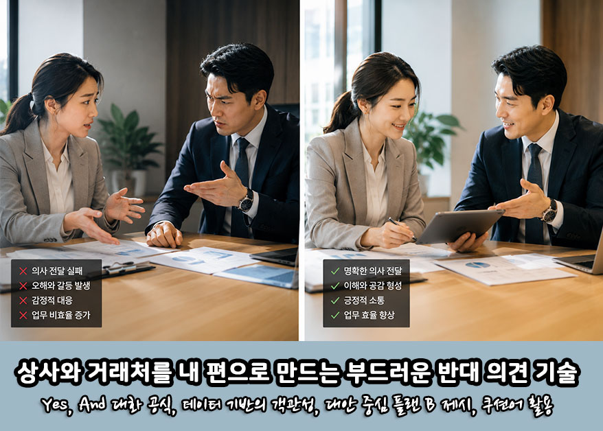 상사와 거래처를 내 편으로 만드는 부드러운 반대 의견 기술