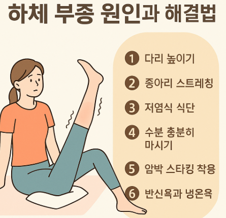 하체 부종 이미지
