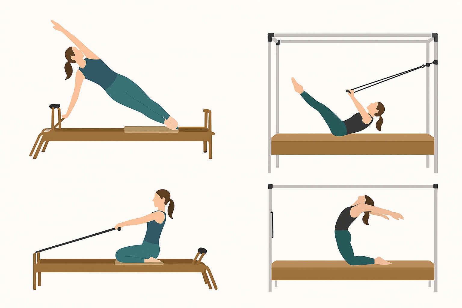 리포머 vs 캐딜락 – 기구별 비교 완전정복!