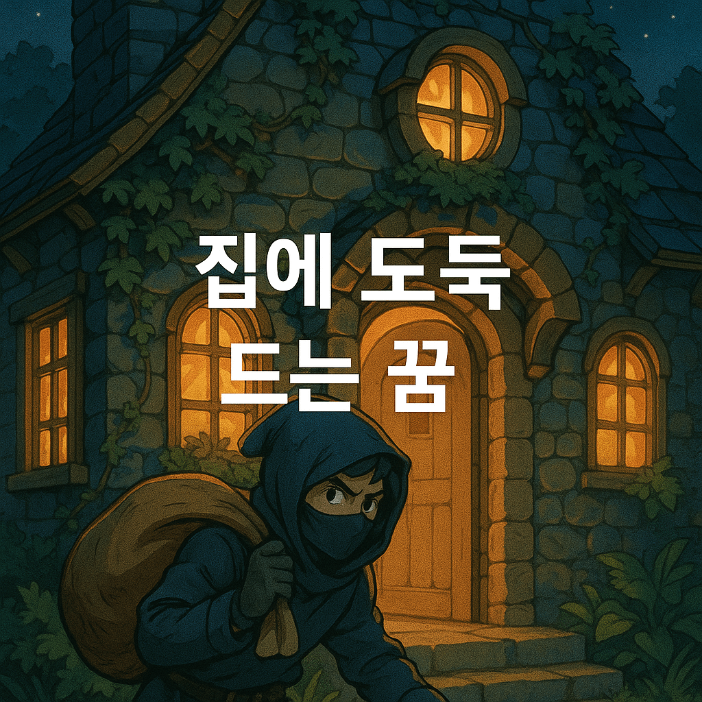 집에 도둑 드는 꿈 해몽