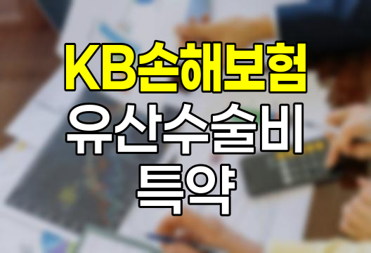 KB손해보험 유산수술비 특약 완벽 분석