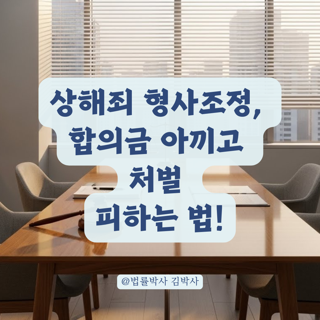 상해죄 형사조정, 피의자라면 필독! 고소 전후 완벽 대응 전략.