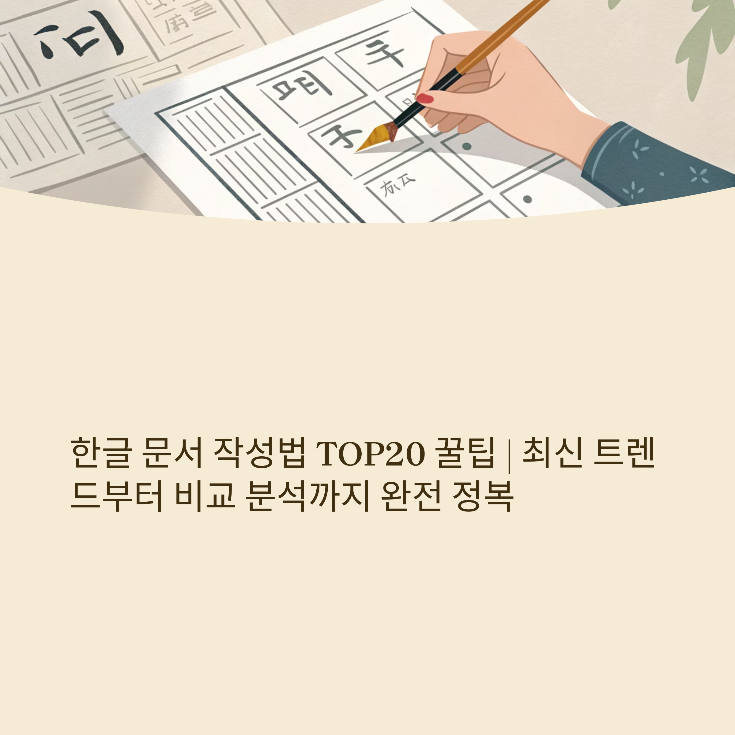 한글 문서 작성법