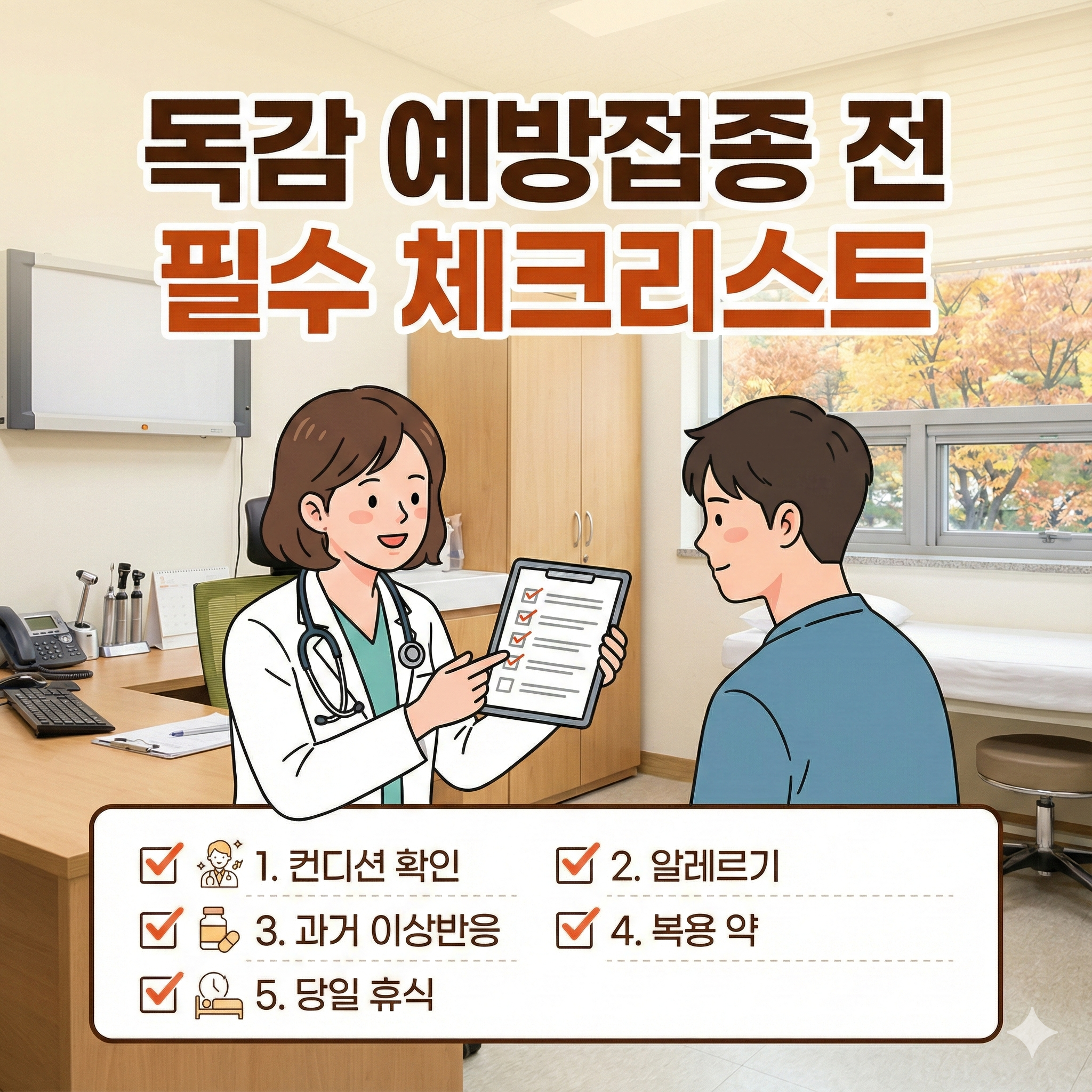 독감 예방접종 전 알아두면 좋은 필수 체크리스트