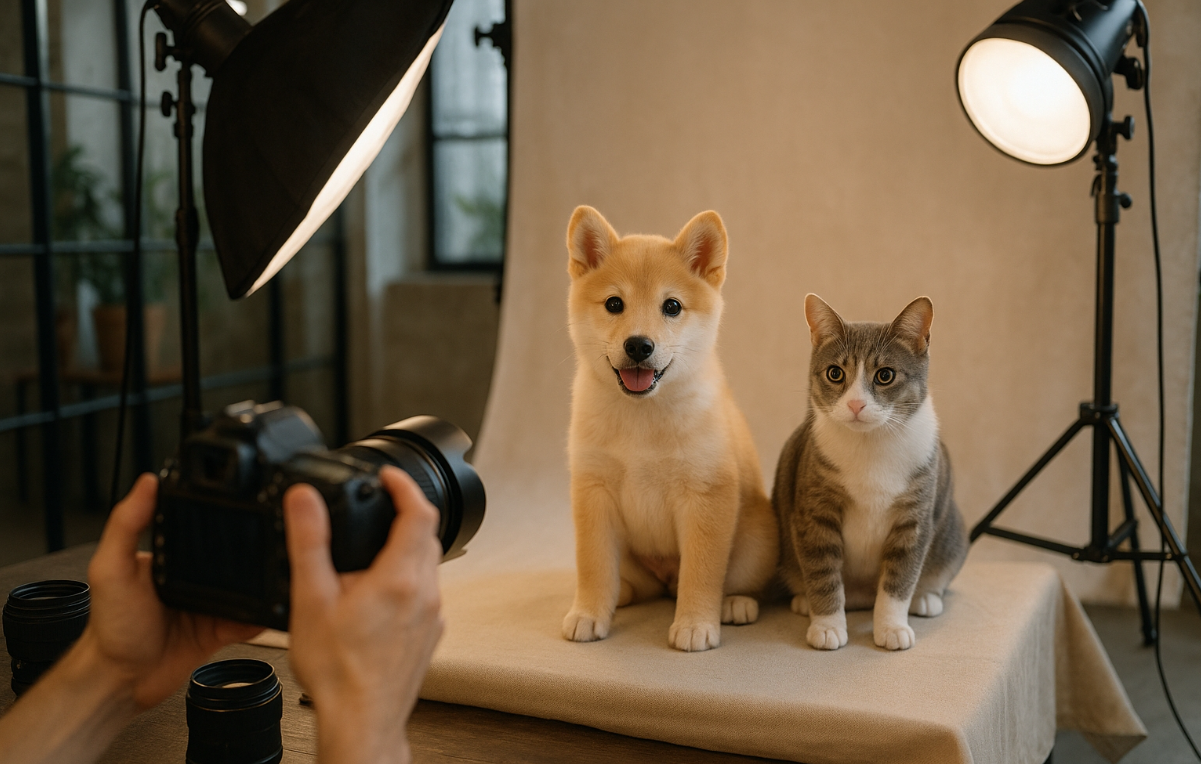 반려동물 사진촬영 관련 사진