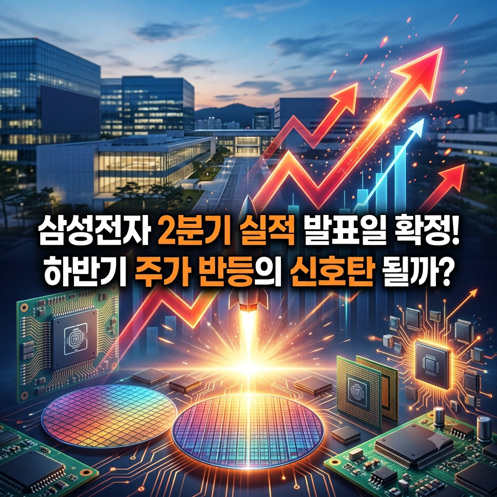 삼성전자 2분기 실적 발표일 확정! 하반기 주가 반등의 신호탄 될까?
