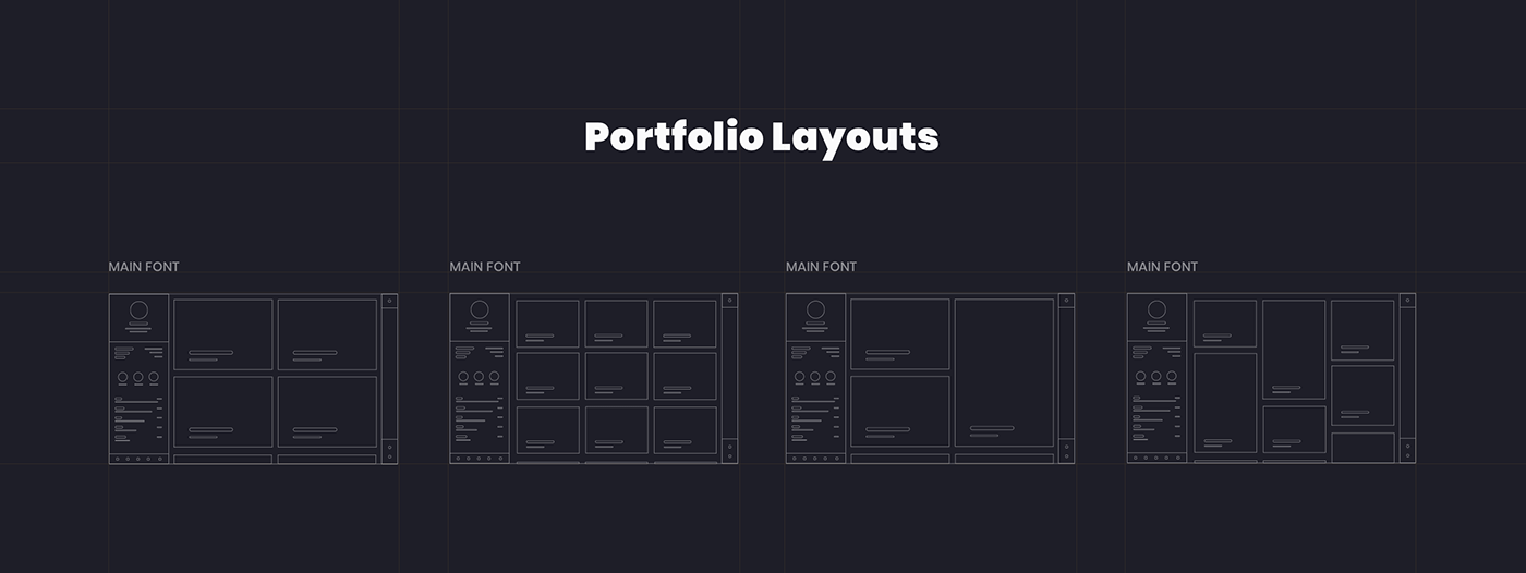 자기소개 포트폴리오 HTML 템플릿 무료 다운로드 - Portfolio Layout