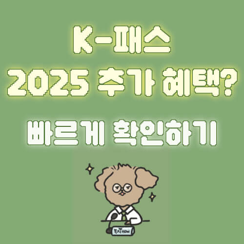 대중교통비 환급 K-패스