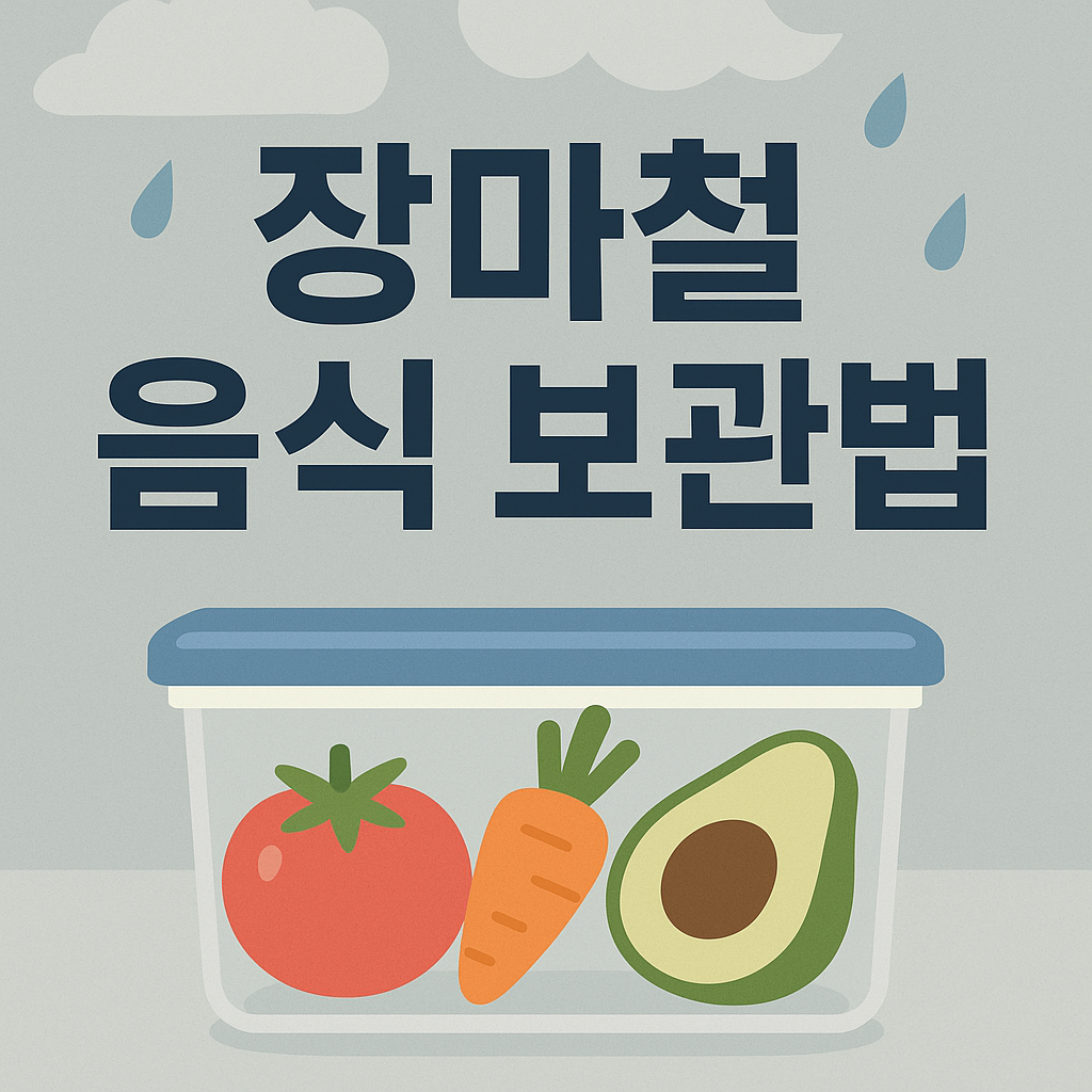 장마철 음식 보관법