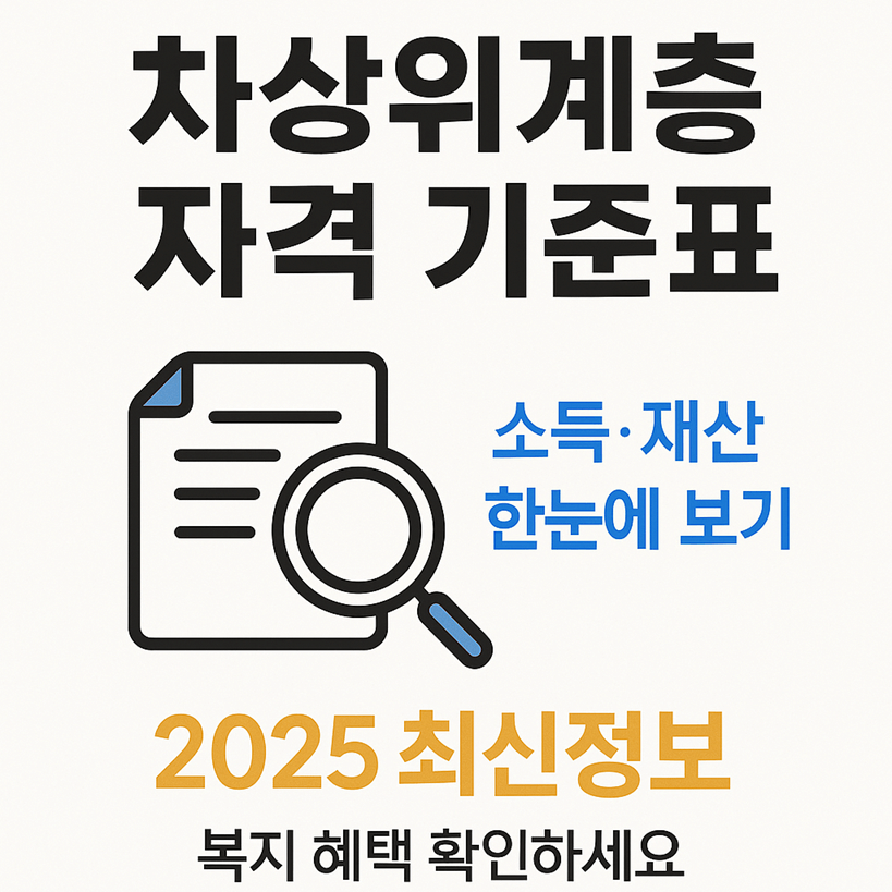차상위계층, 내가 해당될까?