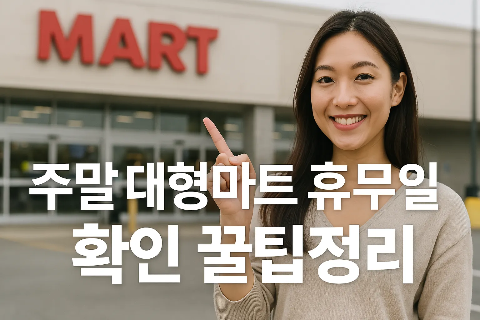 주말 대형마트 휴무일 확인