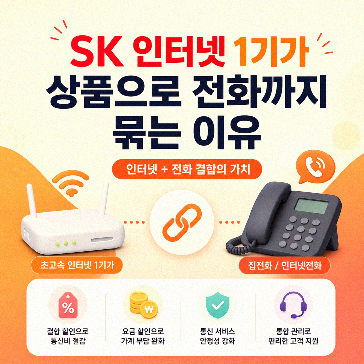 SK 인터넷 1기가 속도와 전화, 왜 이 조합으로 알아보는 사람 많을까